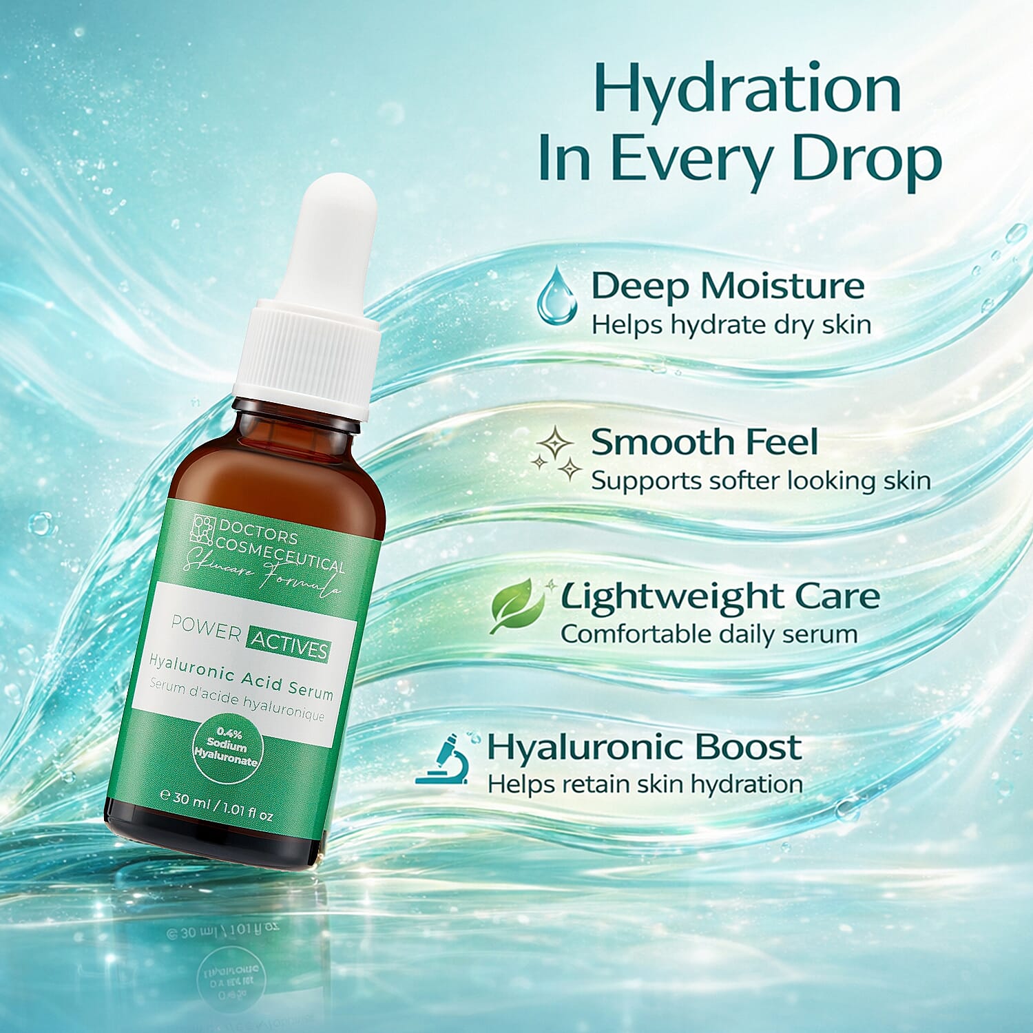 Doctors Formula- Power Active Hyaluronic Serum - 30ml