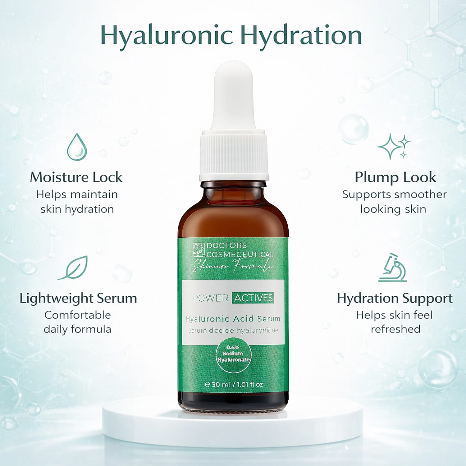 Doctors Formula- Power Active Hyaluronic Serum - 30ml