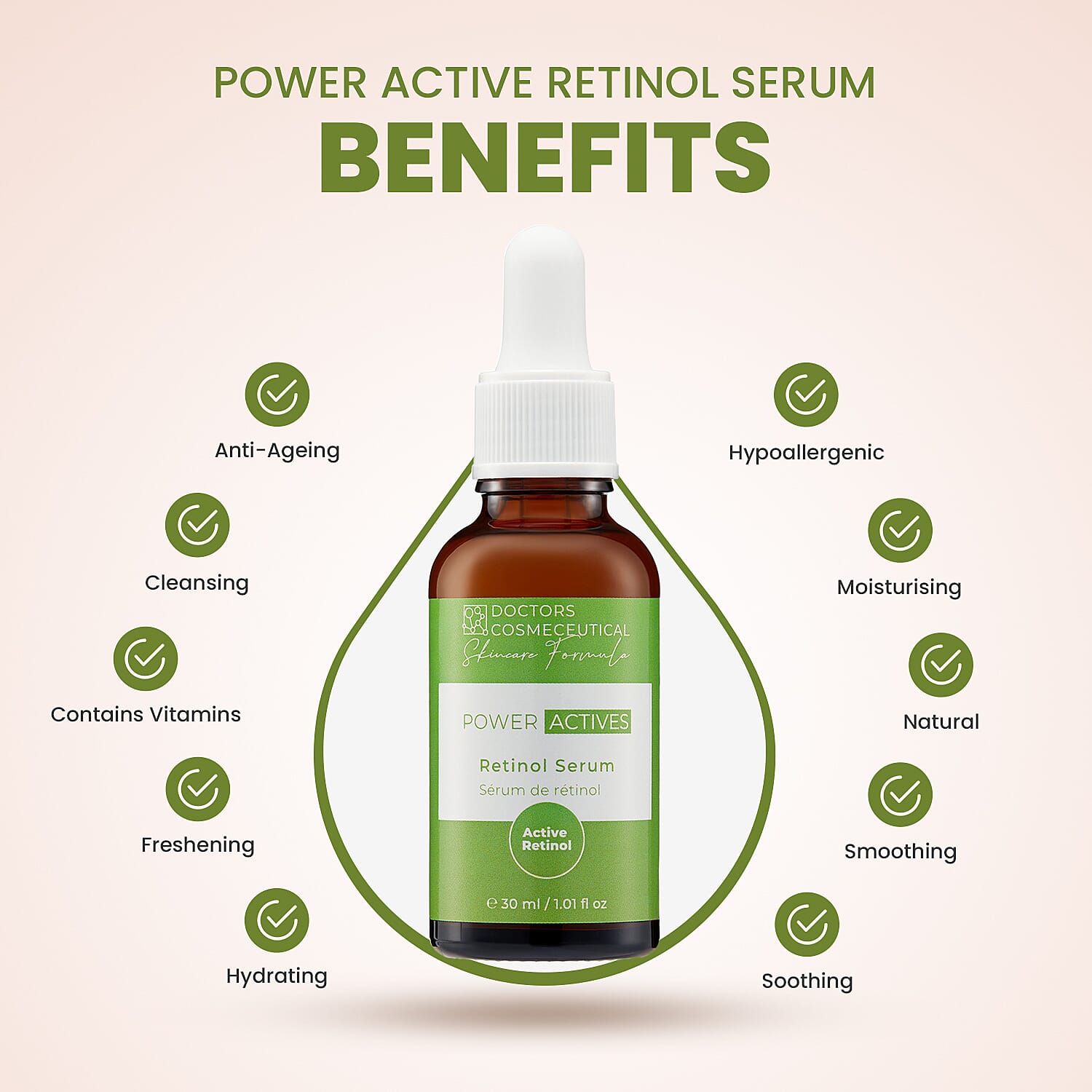 Doctors Formula- Power Active Retinol Serum - 30ml Doctors Formula- Power Active Retinol Serum - 30ml