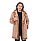 DOD - LA MAREY Reversible Faux Fur Winter Coat - Tan