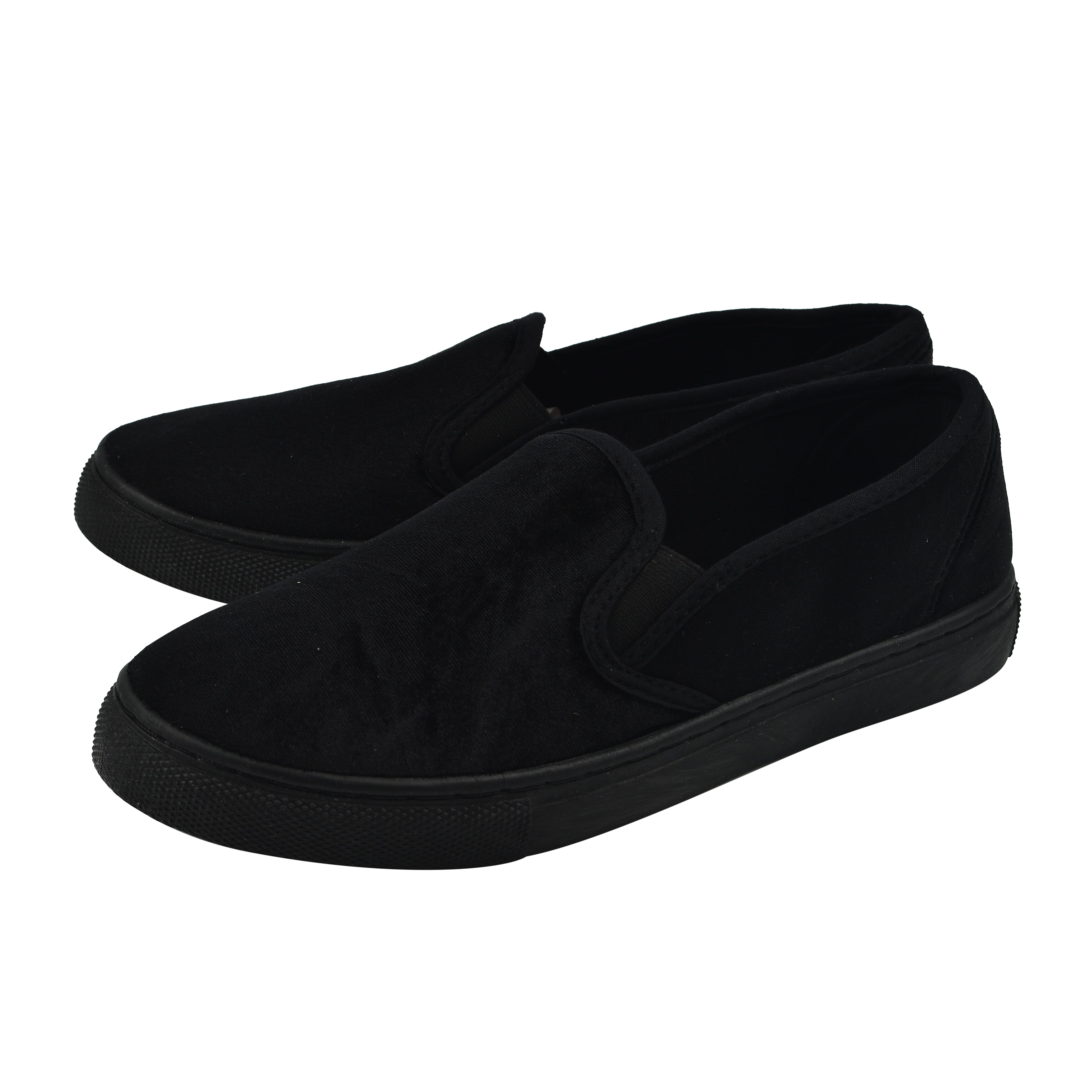 Black Slip On Womens Shoes (Size 3)