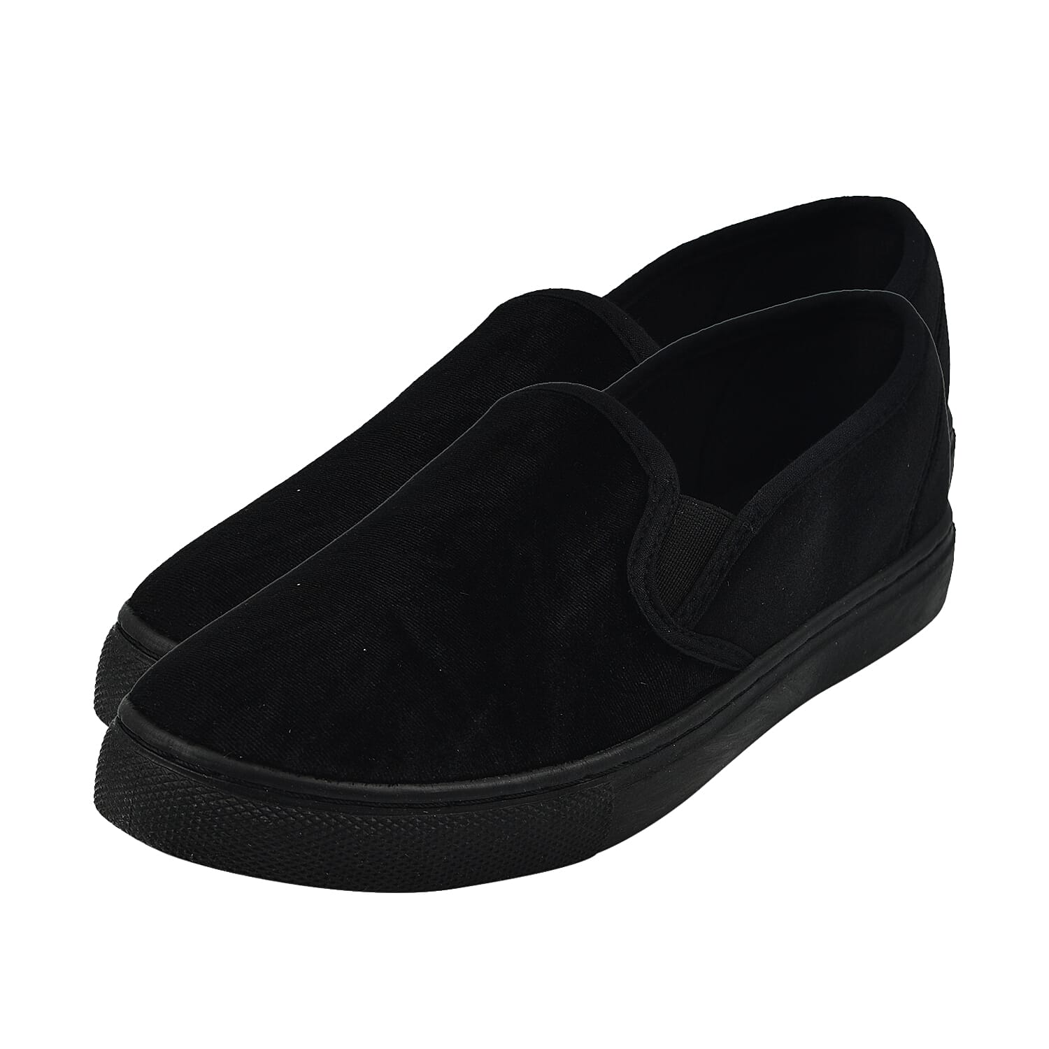 Black Slip On Womens Shoes (Size 3)