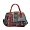 grey with city Travel Bag Material (Exterior) Jute (Interior) Polyester