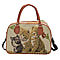 grey with city Travel Bag Material (Exterior) Jute (Interior) Polyester