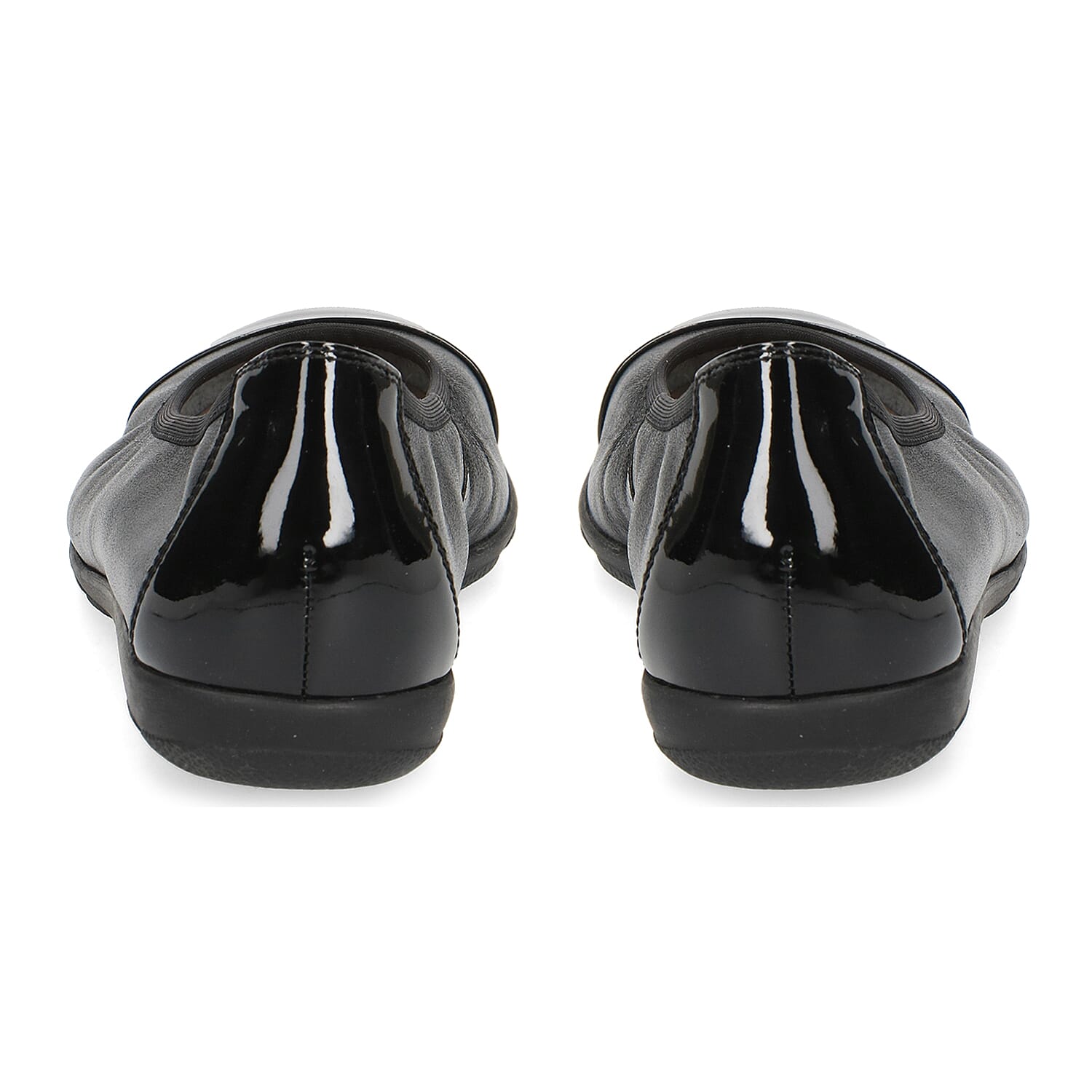 CAPRICE Ballerina Leather Pump (Size 3.5) - Black