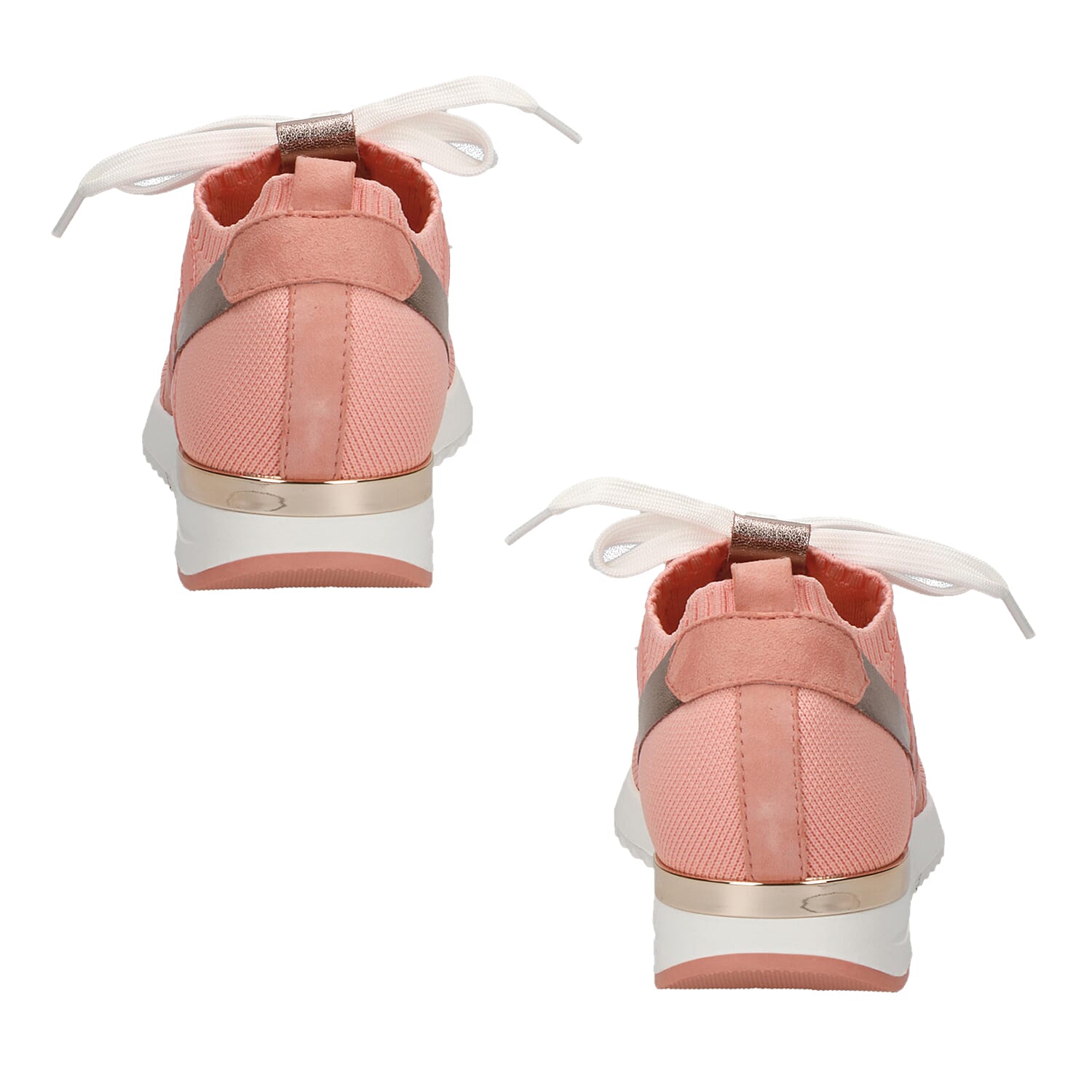 CAPRICE Flyknite Ankle Sneaker Shoes (Size 5) - Peach