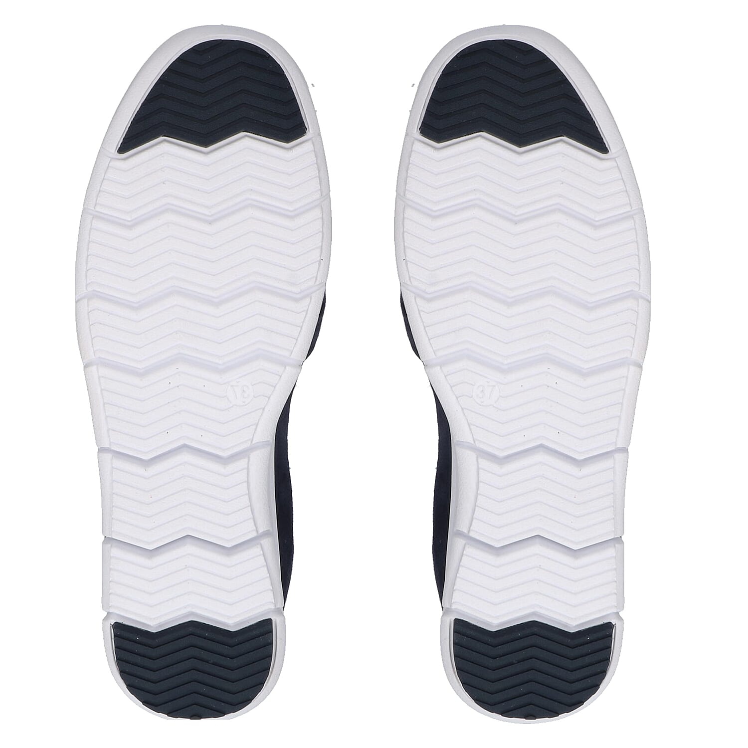 CAPRICE Suede Leather Buckle Detailing Loafers (Size 4)- Blue