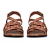 CAPRICE Leather Flat Sandal (Size 3.5) - Nut