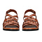 CAPRICE Leather Flat Sandal (Size 3.5) - Nut