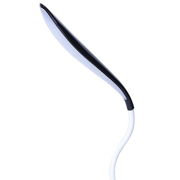 Portable 14 LED Swan Desk Lamp with Touch Switch and USB Power 3 AA Battery(not included) - Black