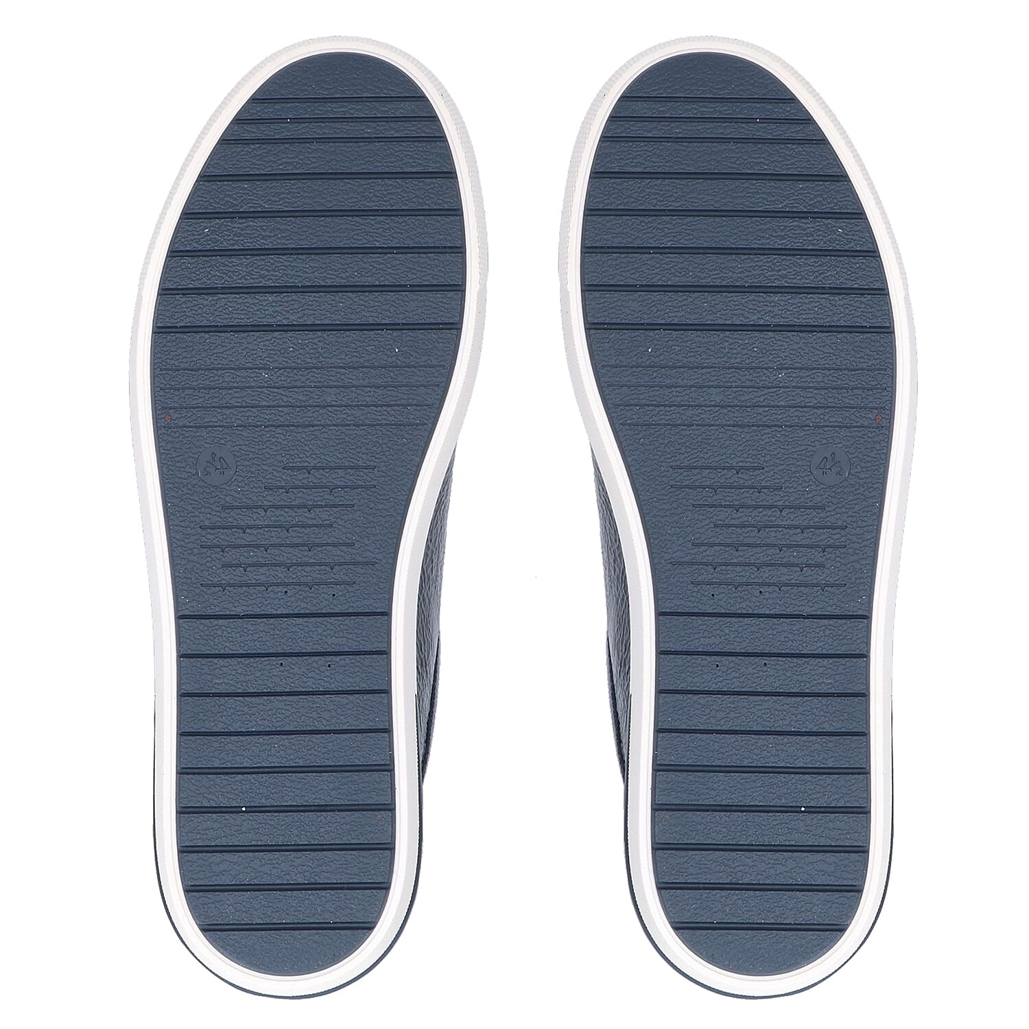 CAPRICE Leather Zipper Detailing Low-top Sneakers (Size 3.5) - Navy Blue