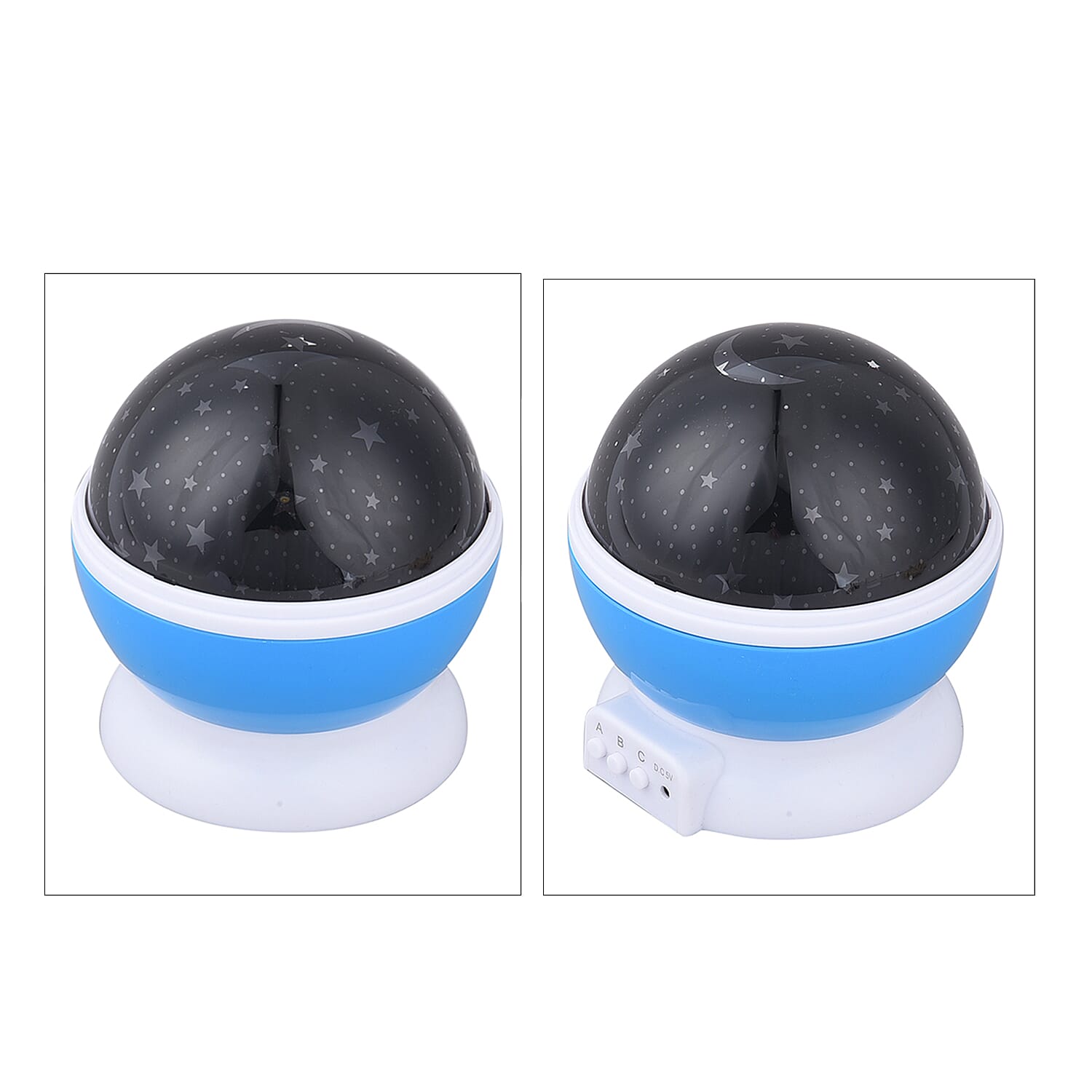 360 Degree Rotating Galaxy Light Projector Light with Music- Blue