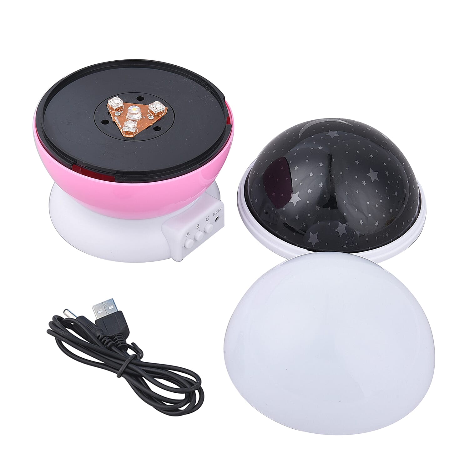360 Degree Rotating Galaxy Projector Light Lamp - Pink