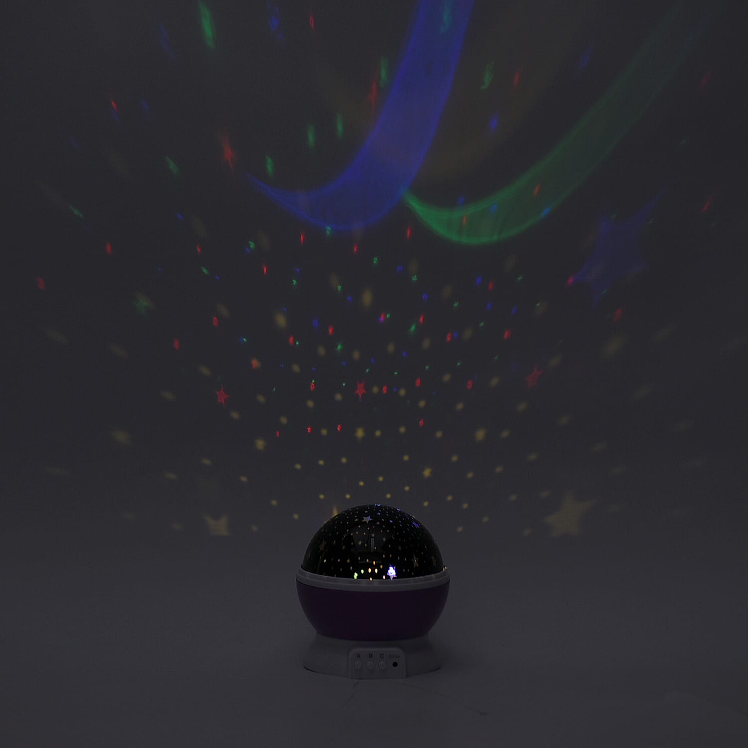 360 Degree Rotating Galaxy Projector Light Lamp - Purple