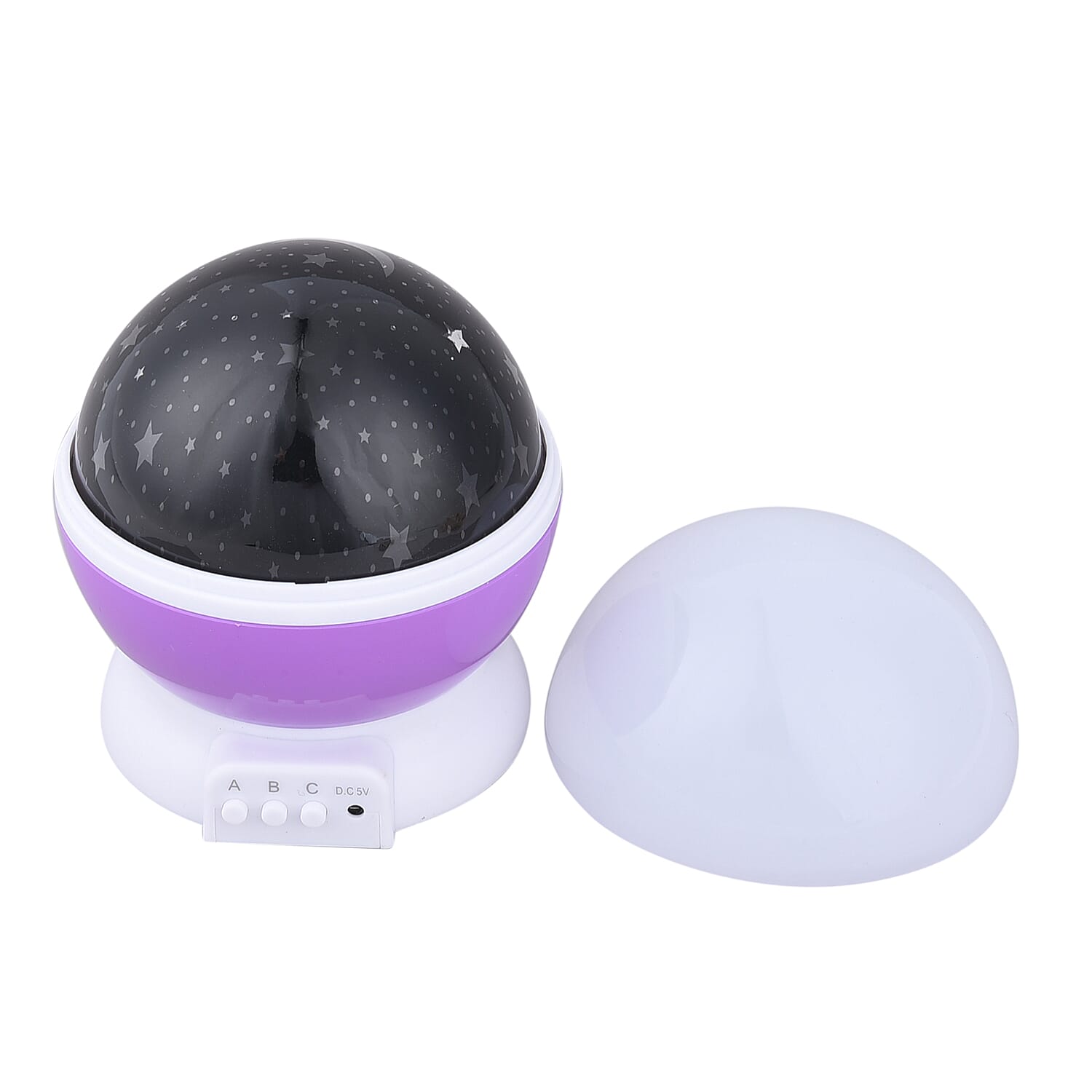 360 Degree Rotating Galaxy Projector Light Lamp - Purple