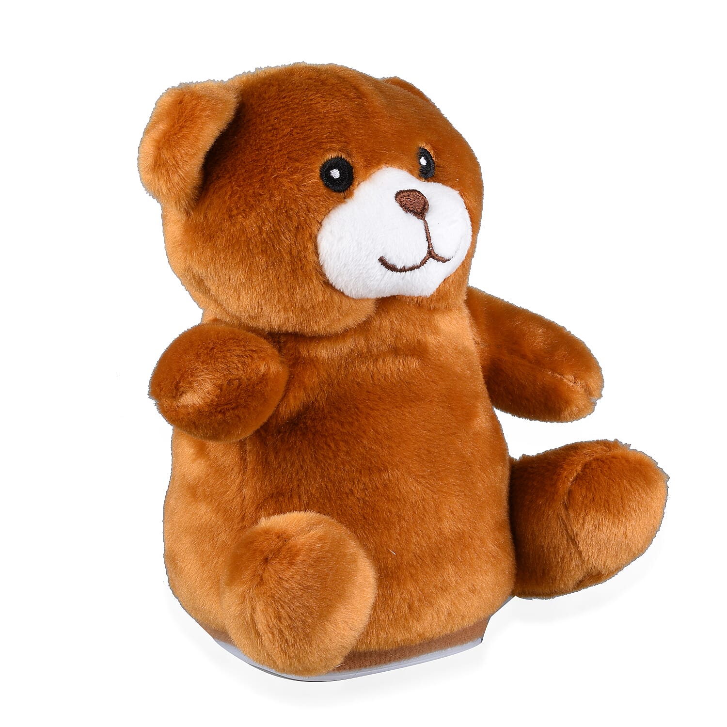 Talking Teddy Bear Plush Toy (Size 15X6 Cm) - Brown & White
