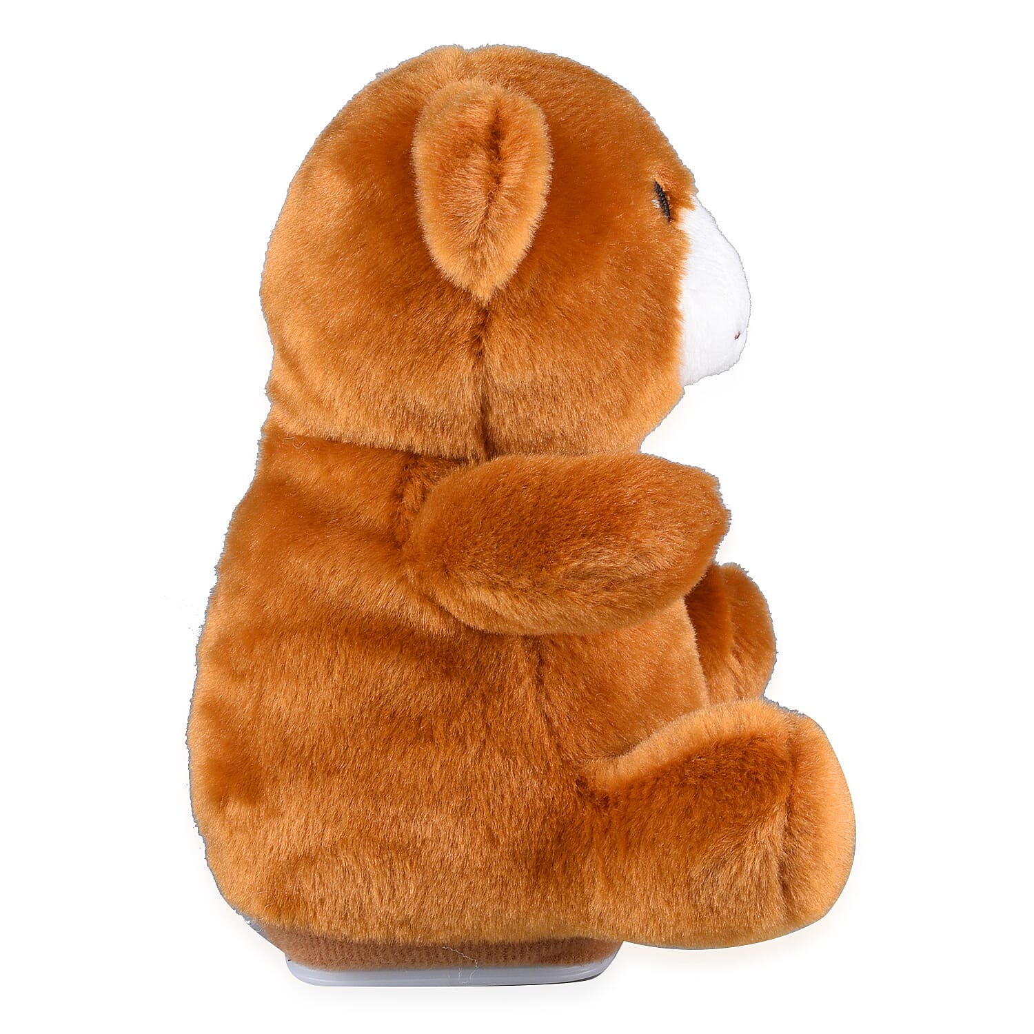 Talking Teddy Bear Plush Toy (Size 15X6 Cm) - Brown & White