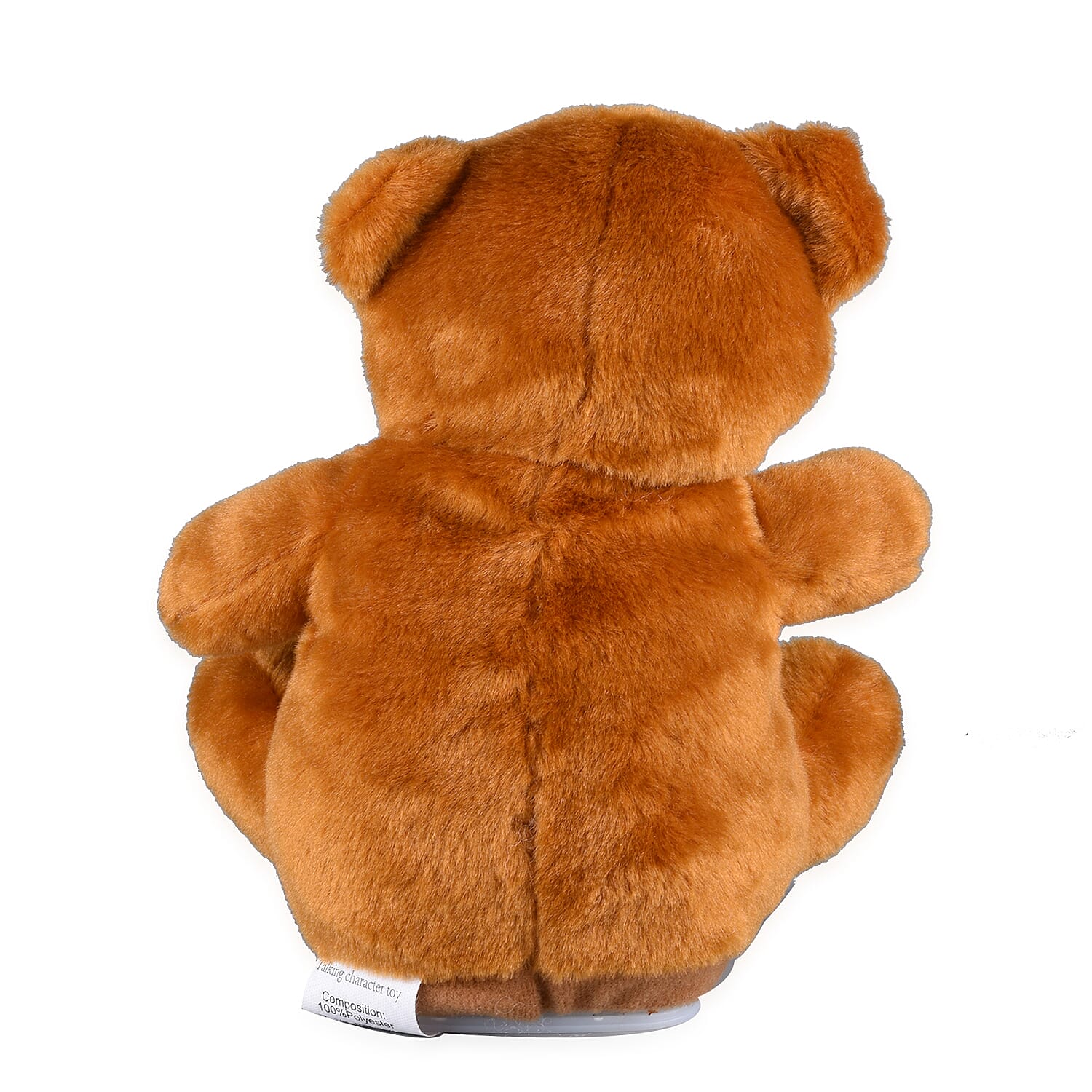 Talking Teddy Bear Plush Toy (Size 15X6 Cm) - Brown & White