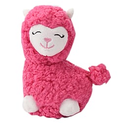 Talking Llama Plush Toy (Size 15X6 Cm) - Pink & White