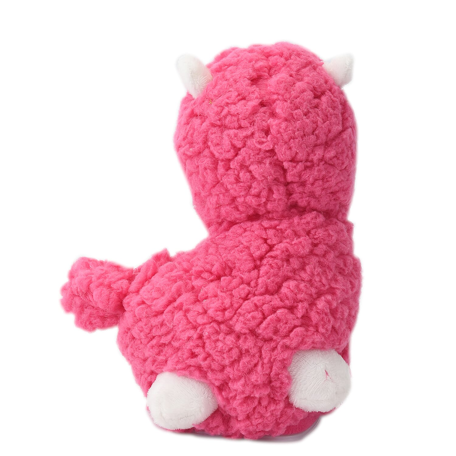 Talking Llama Plush Toy (Size 15X6 Cm) - Pink & White