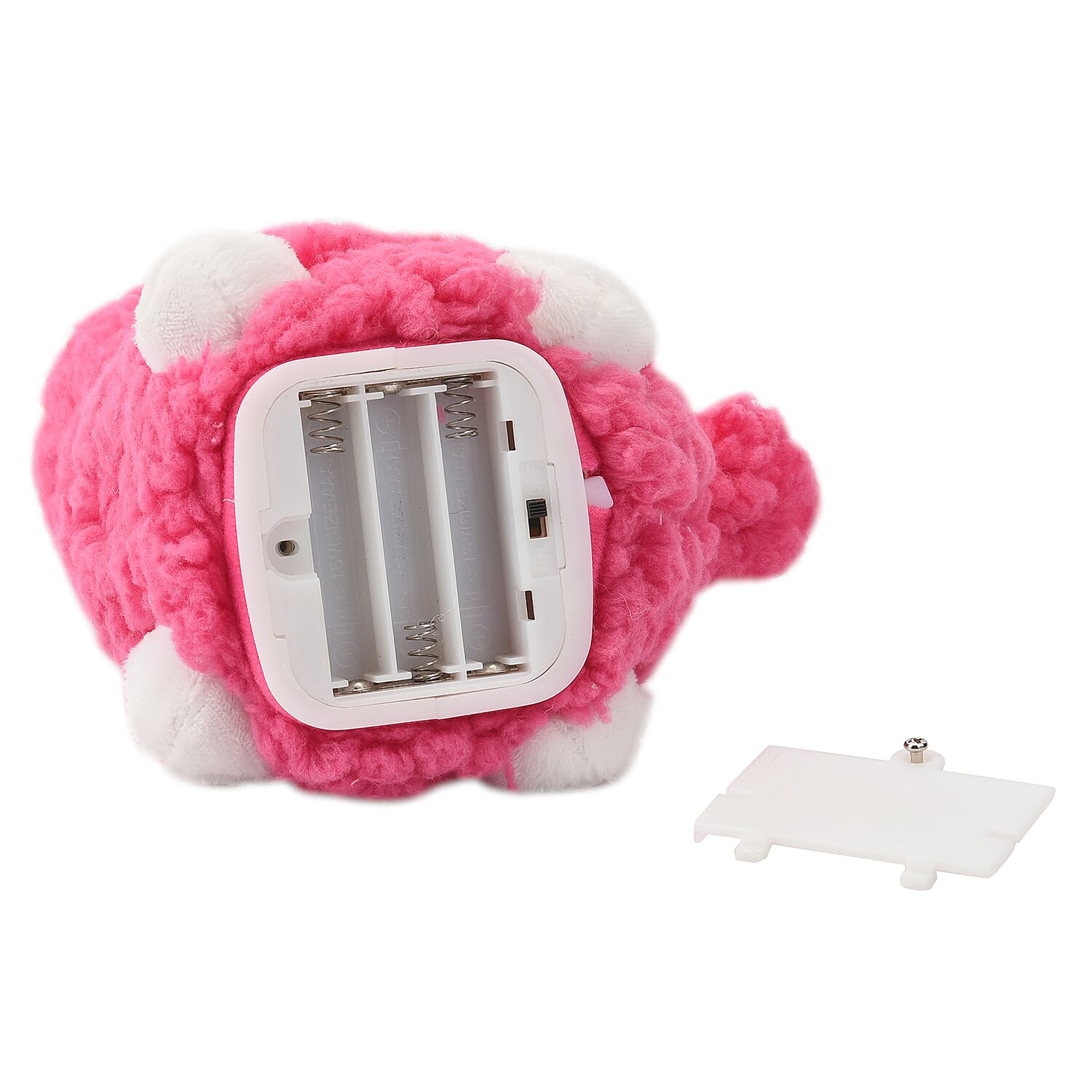 Talking Llama Plush Toy (Size 15X6 Cm) - Pink & White