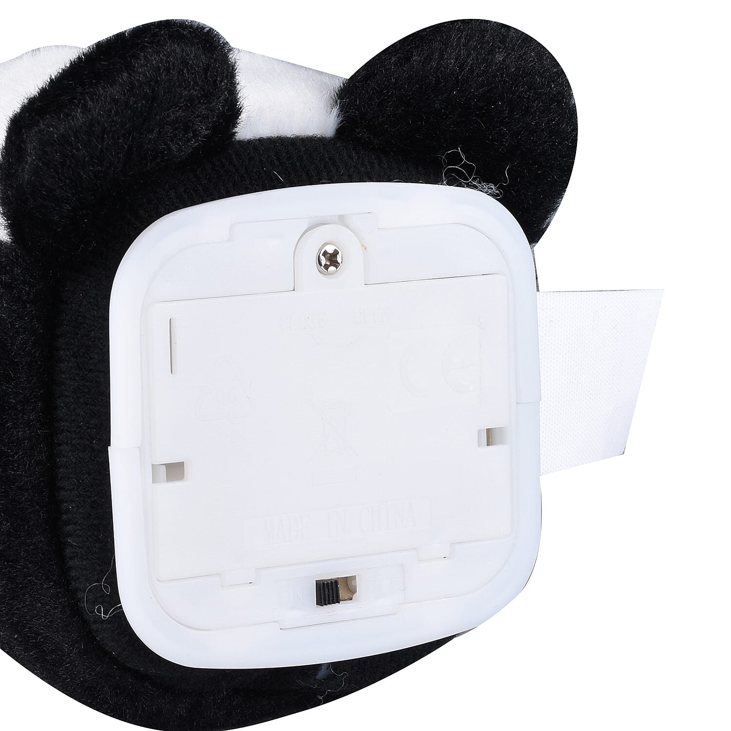 Funny Talking Panda Plush Toy (Size 15X6 Cm) - White & Black