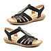 Heavenly Feet Agneta Womens Sandal in Black (Size 3)