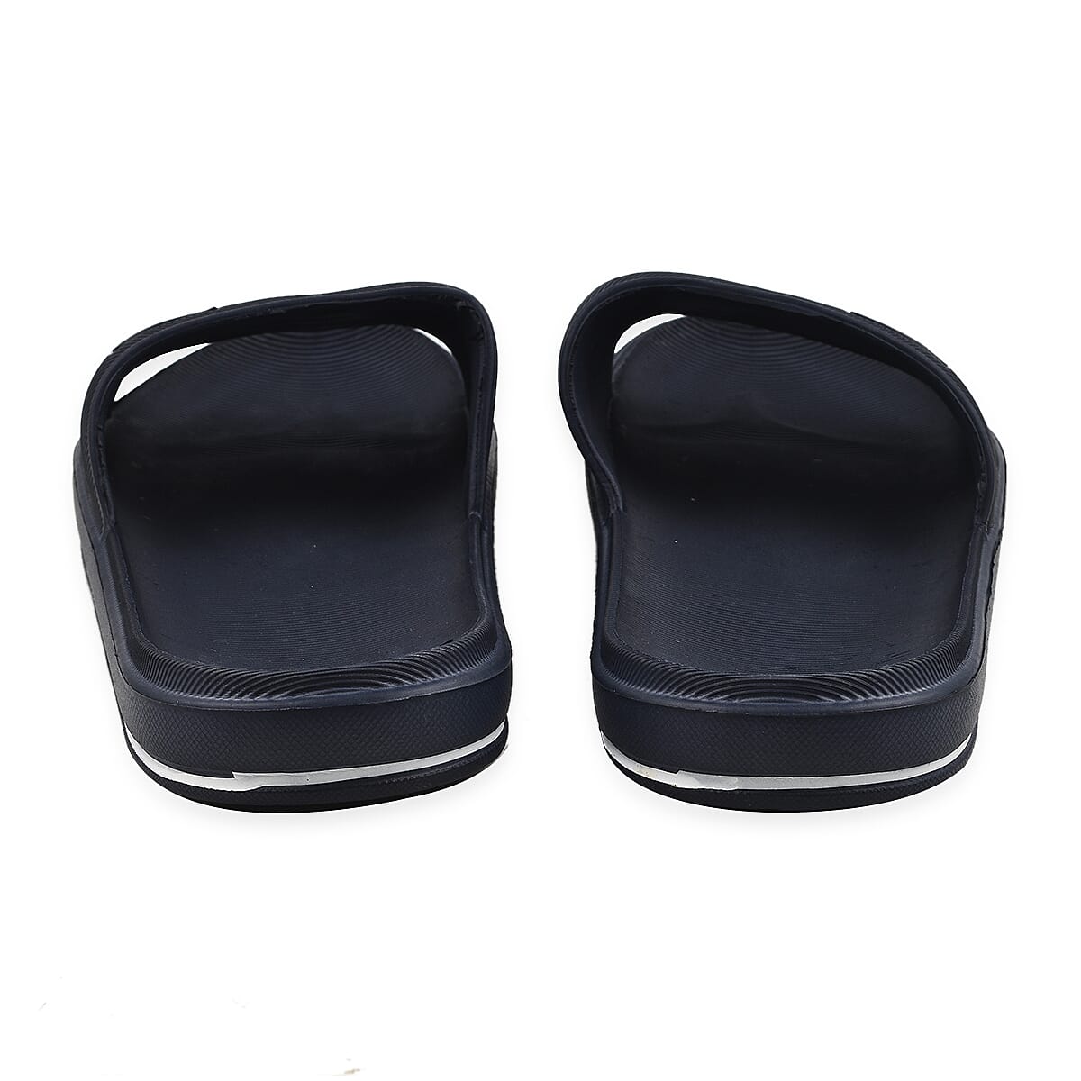 Thomas Calvi Comfortable Summer Sliders in Navy Blue (Size 9)