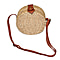 Handmade Light Summer Bag with Adjustable Shoulder Strap and Magnetic Clasp Opening (Size 18x18x7 Cm) - Mocha