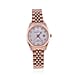 CHRISTOPHE DUCHAMP Elysees Swiss Movement Watch With Diamonds in Stainless Steel Rose Gold Strap