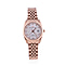 CHRISTOPHE DUCHAMP Elysees Swiss Movement Watch With Diamonds in Stainless Steel Rose Gold Strap