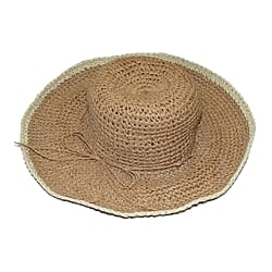 Handmade Summer Hat in Brown (Size 54x40cm)