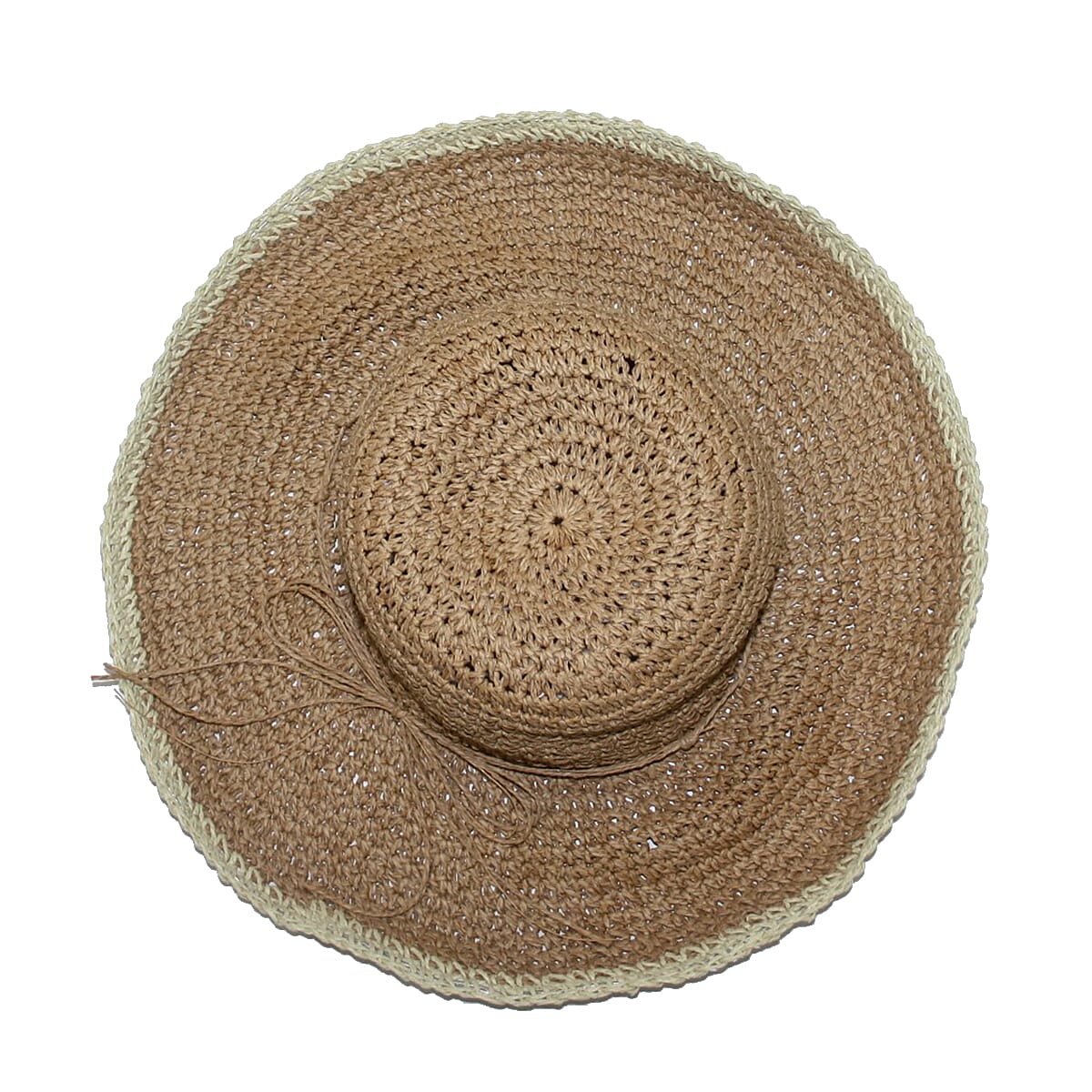 Handmade Summer Hat in Brown (Size 54x40cm)