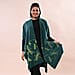 TAMSY Dragonfly Embroidered Kimono - Green & Dark Green