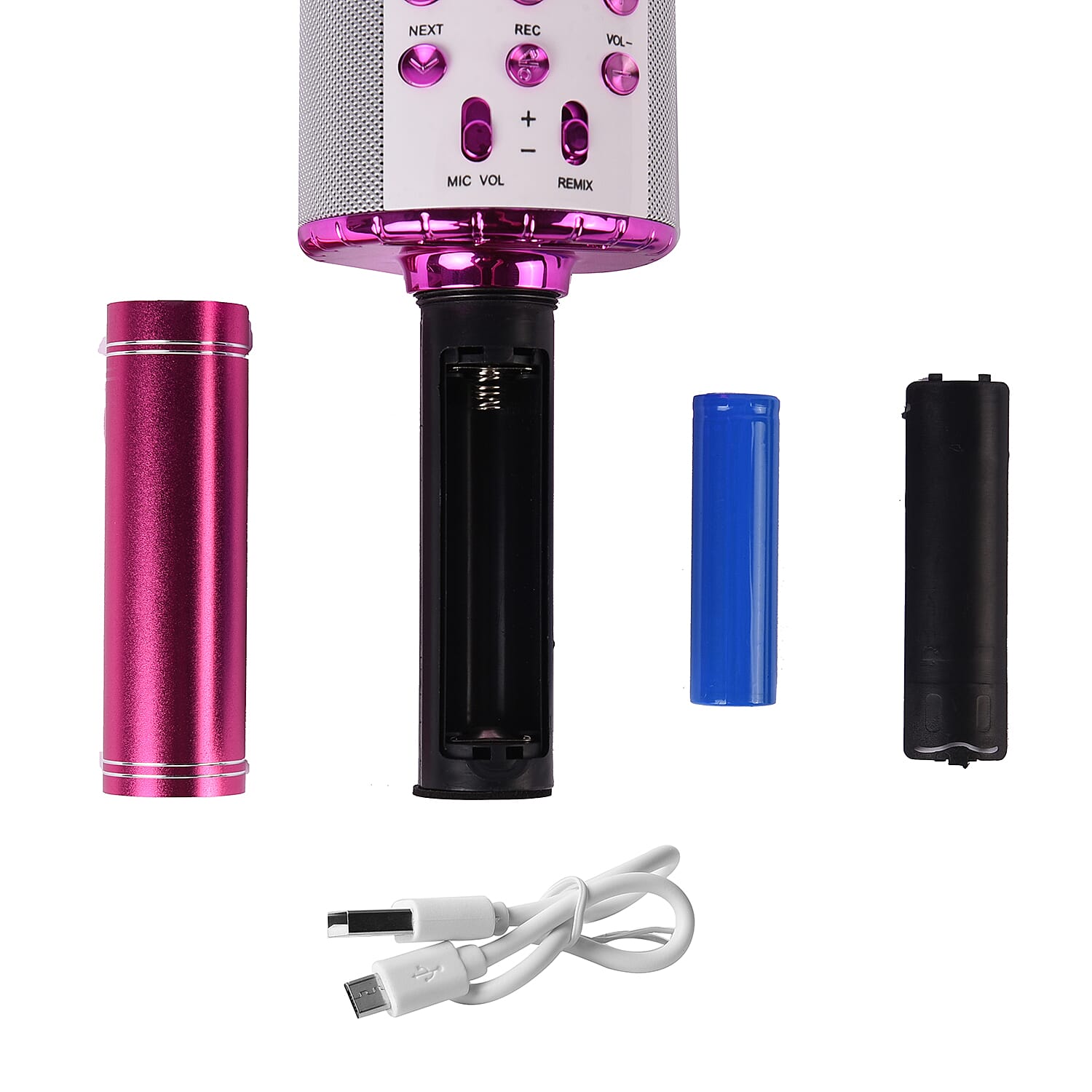 Wireless Rechargeable Karaoke Microphone with Bluetooth Speaker