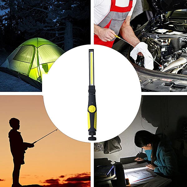 USB Charging Flashlight 180 Degrees Rotation  38 Cm - Yellow