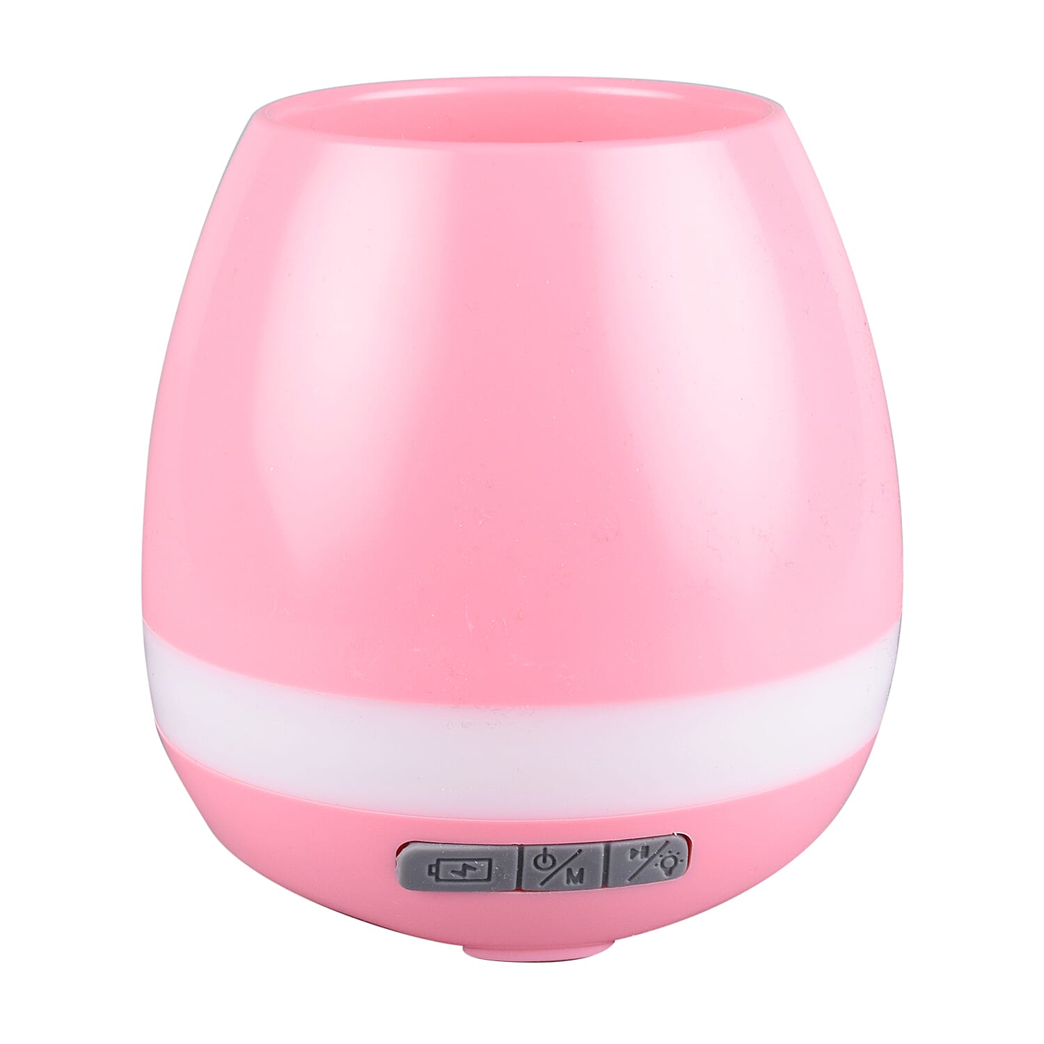 Smart Music Touch Flower Pot LED Light USB Bluetooth Speaker - Pink