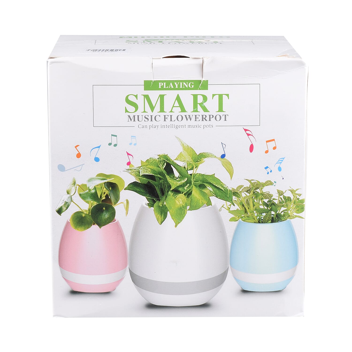 Smart Music Touch Flower Pot LED Light USB Bluetooth Speaker - Pink