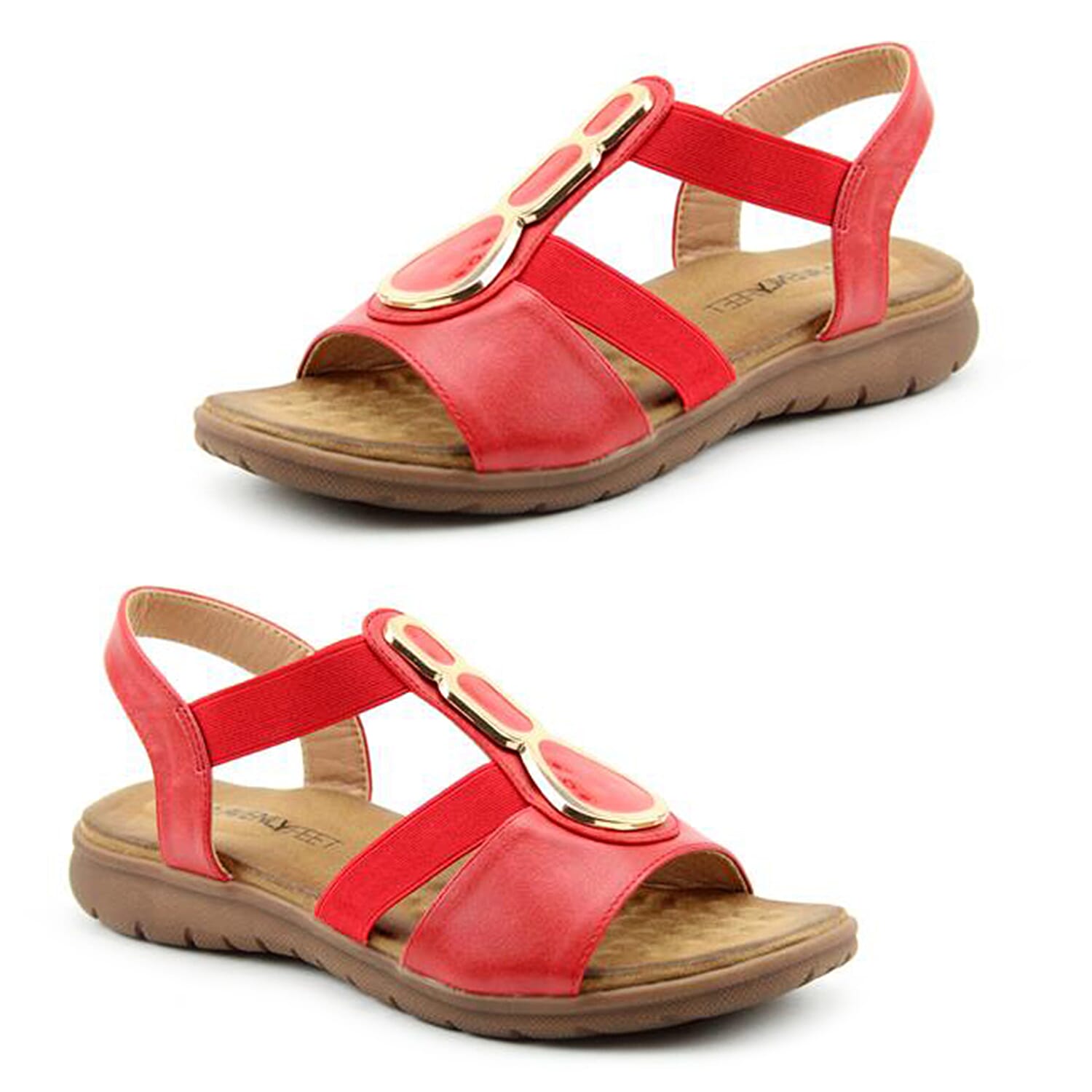 Heavenly Feet Black Palm Sandals