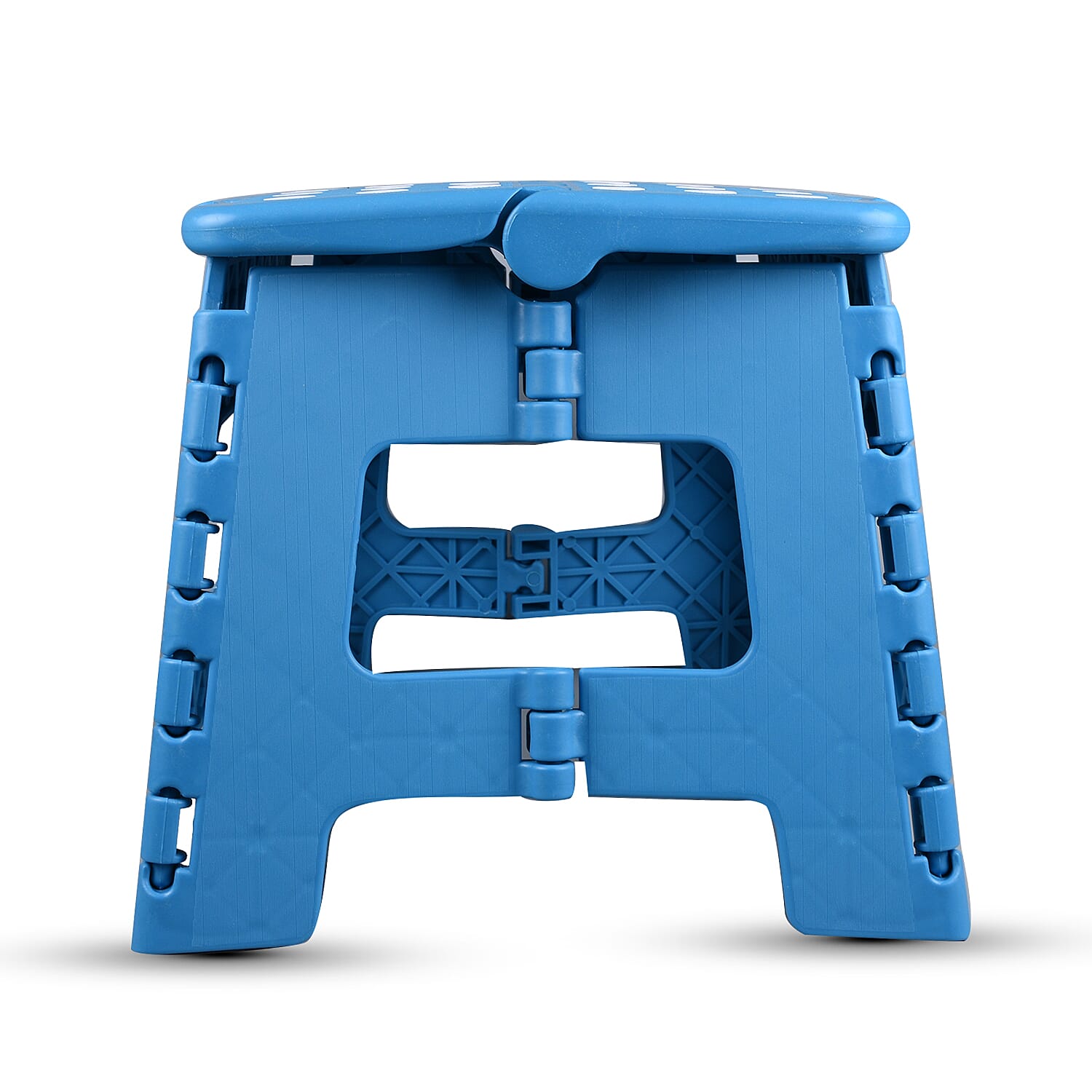 Folding Step Stool in Blue (Size 22x31x21cm) - Weight Capacity 130kg