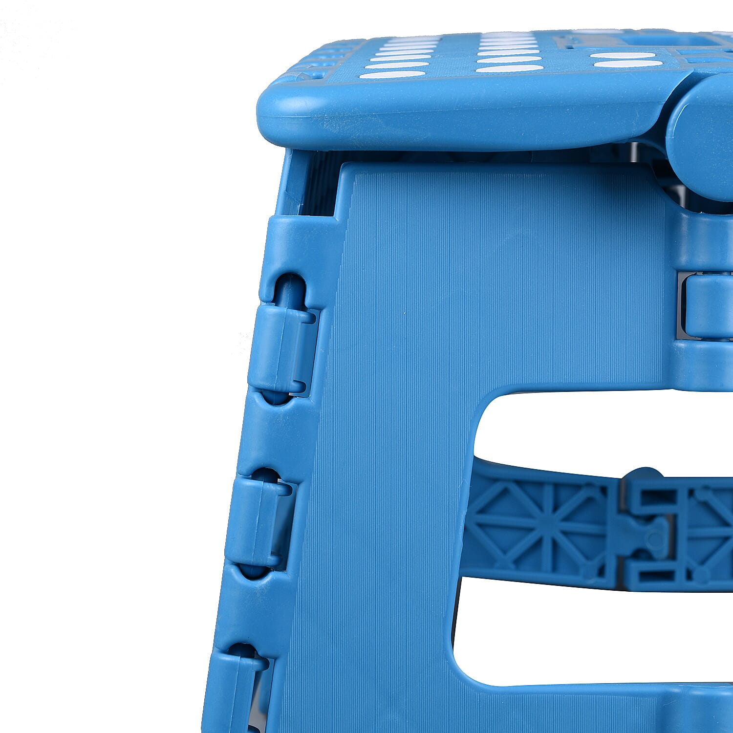 Folding Step Stool in Blue (Size 22x31x21cm) - Weight Capacity 130kg