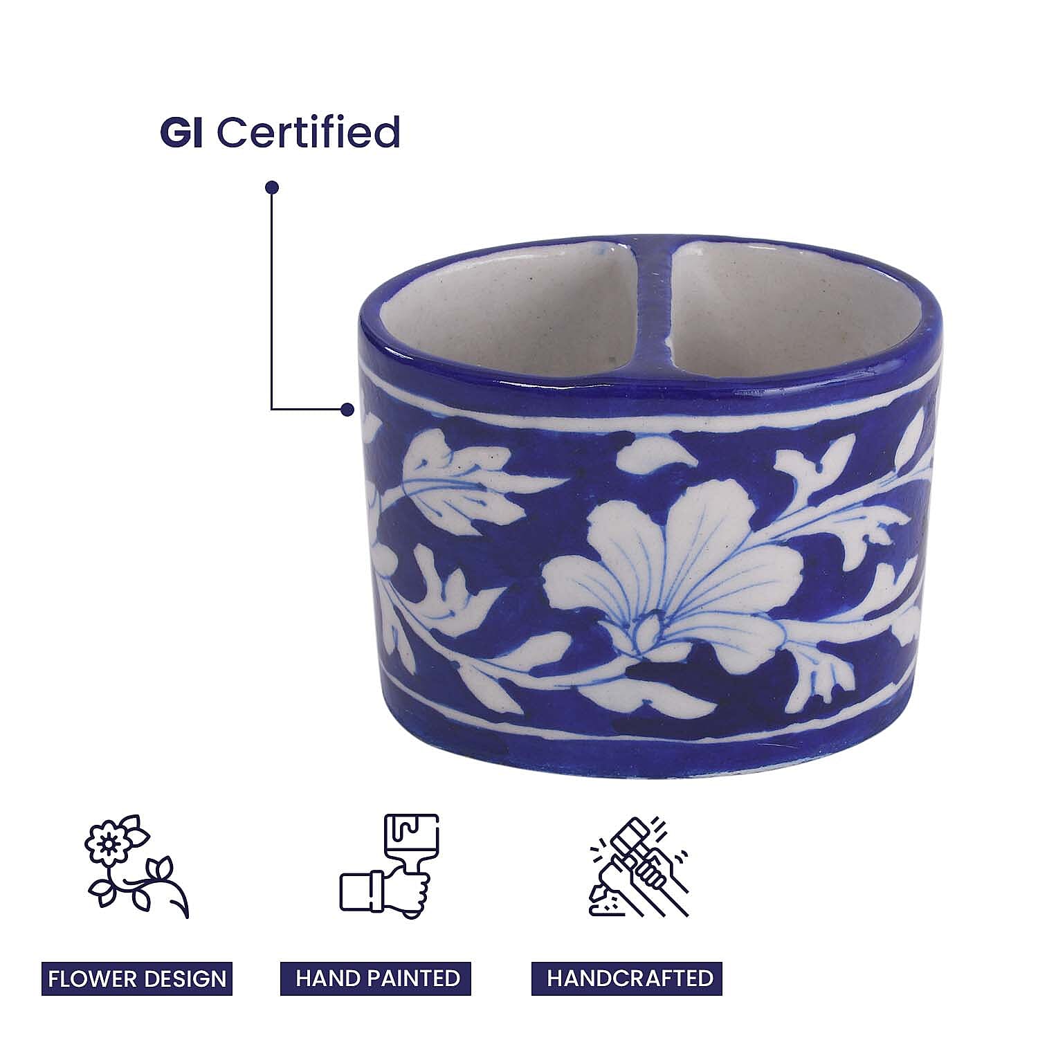 Jaipur Blue - Multipurpose Floral Pattern Holder