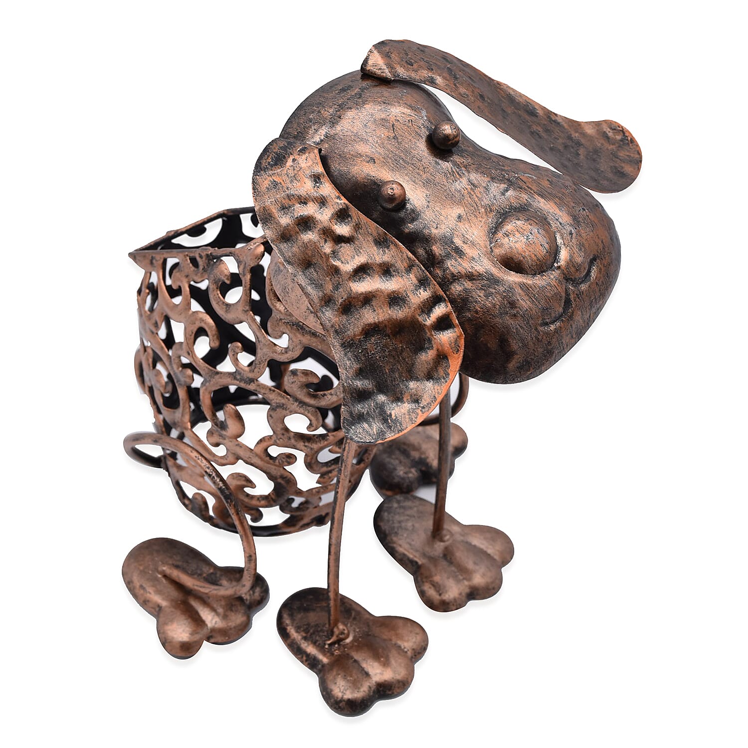 Rolson Solar Light Dog in Brown (24x14cm)