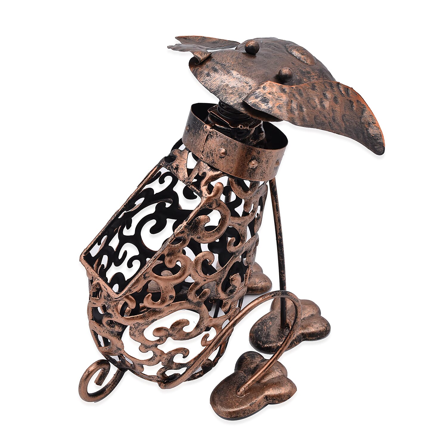 Rolson Solar Light Dog in Brown (24x14cm)