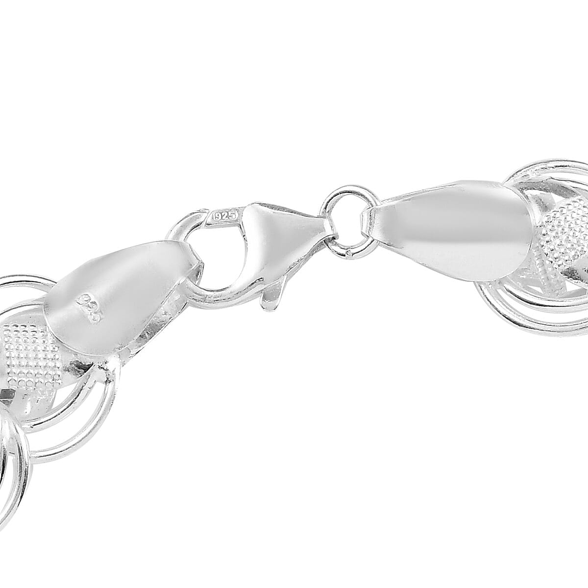 Sterling Silver Braid-Style Bracelet (Size 8), Silver Wt. 19.08 Gms