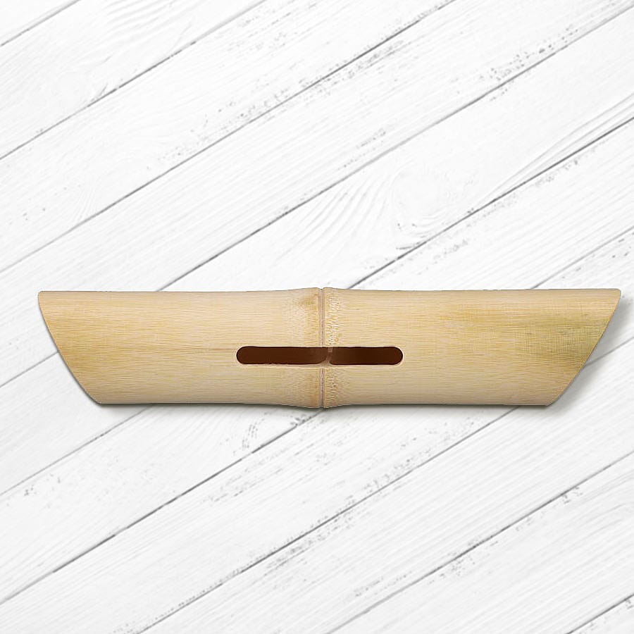 Bamboo Speaker/Amplifier (Size 29x8.5x8.5cm) - Beige