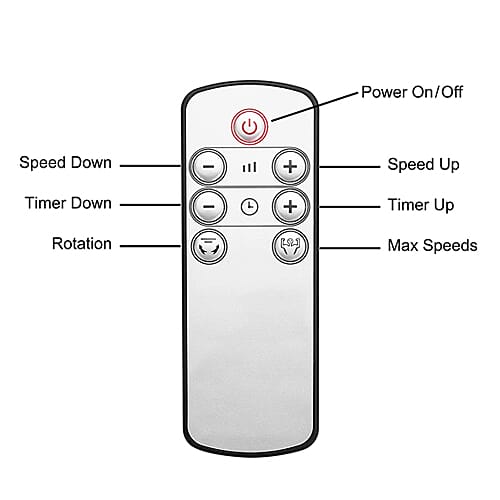 ANZHELUO Bladeless Tower Air Fan with Remote Control (Size 26.42x16x71.63cm) - Gold & White