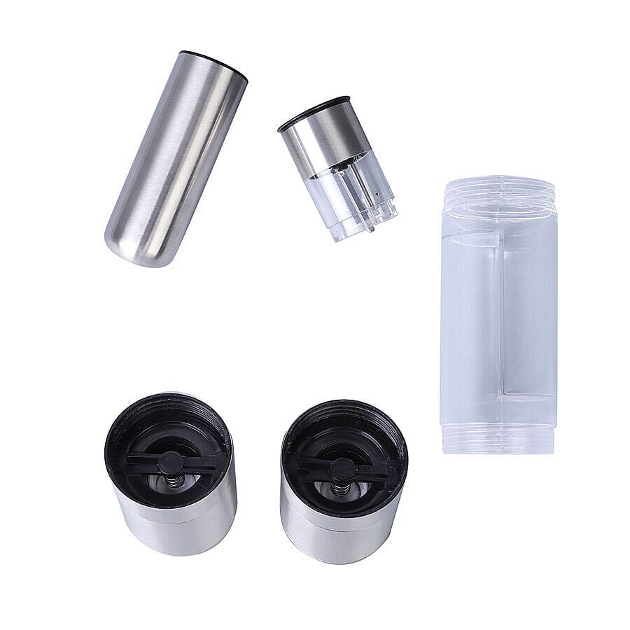 Set of 2 - Electric Pepper and Salt Grinder (Requires 4xAA Batteries - Not Included)
