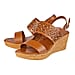 Lotus Tan Zarina Wedge Sandals (Size 3)
