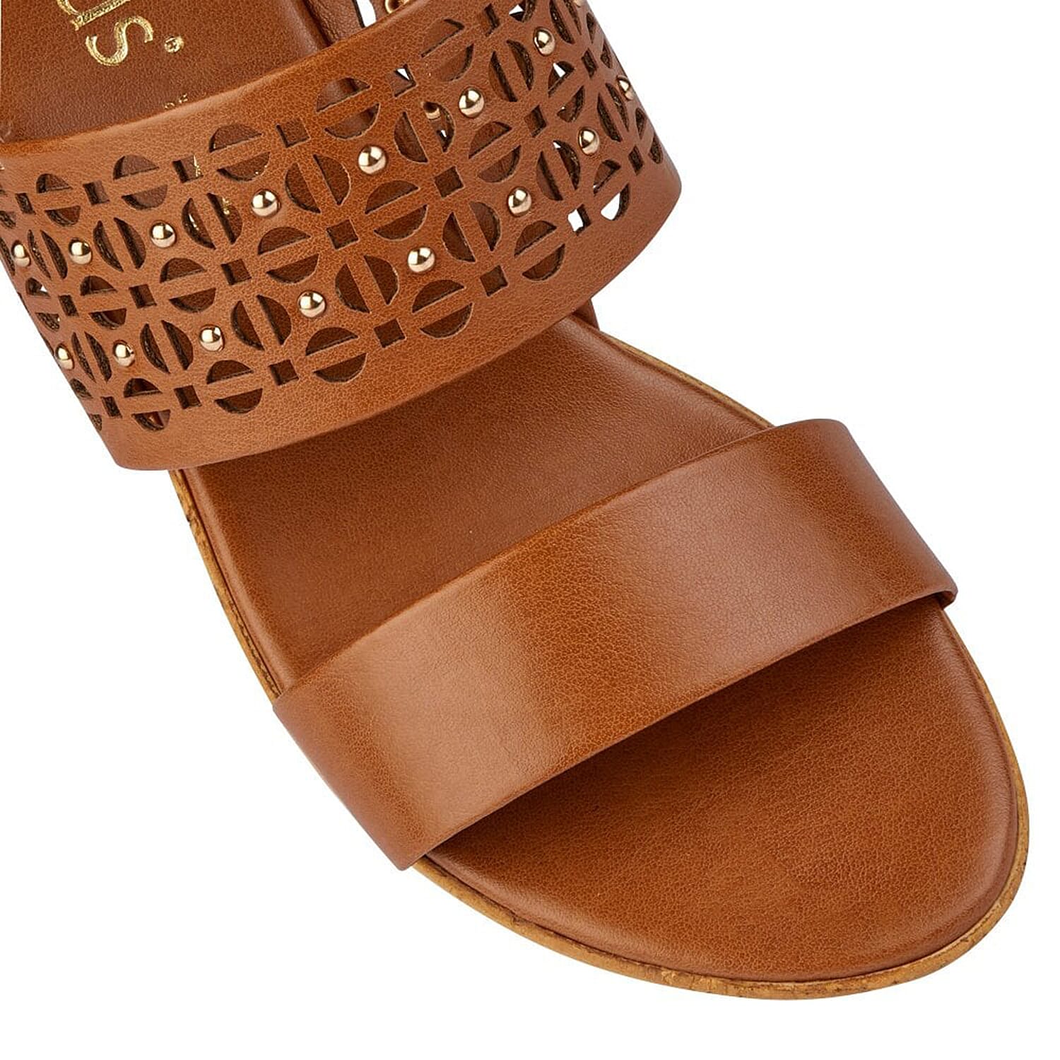 Lotus Tan Zarina Wedge Sandals (Size 3)